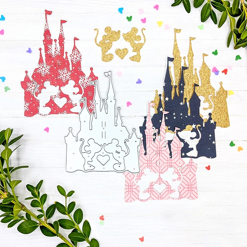 

Металлические Вырубные штампы Disneyland Park, вырубки Микки Мауса для рукоделия, скрапбукинга, рукоделия, альбома, бумажные карты, тиснение, украш...