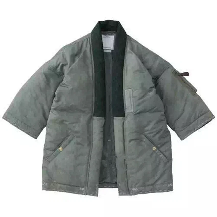 New Arrival Original China-Chic Short Taoist Robe Cotton Jacket  Men's Padded Coat Male Loose Parka