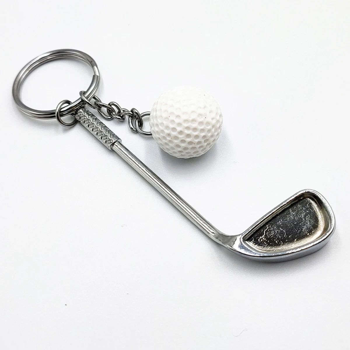 Mini Tennis Racket Pendant Keychain - Sporty Accessory & Gift