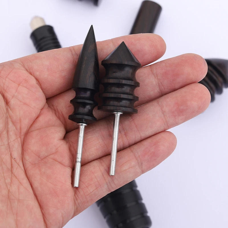Leather Sandalwood Sanding Stick Wood Flat/Pointed Burnisher DIY Leather-edge Polishing Tools