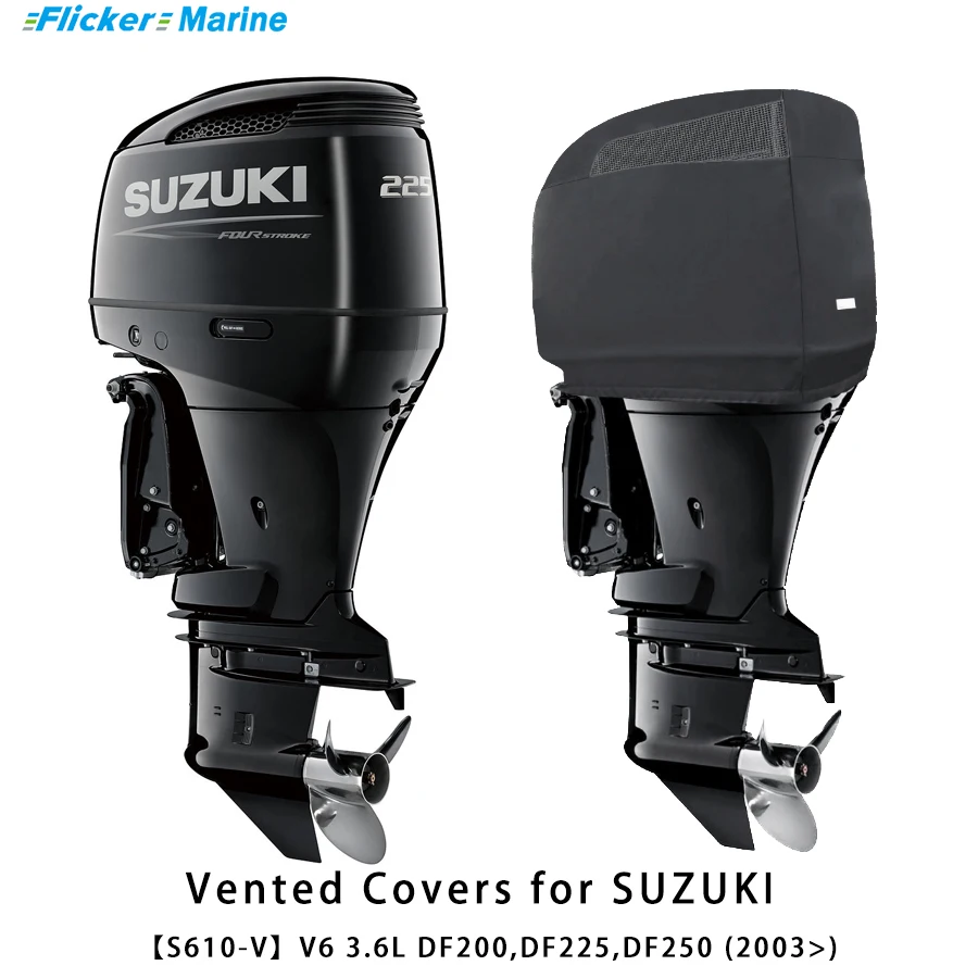 Flickermarine Ventilation Hood for Suzuki 225hp Outboard Engines DF200,DF225,DF250(2003)