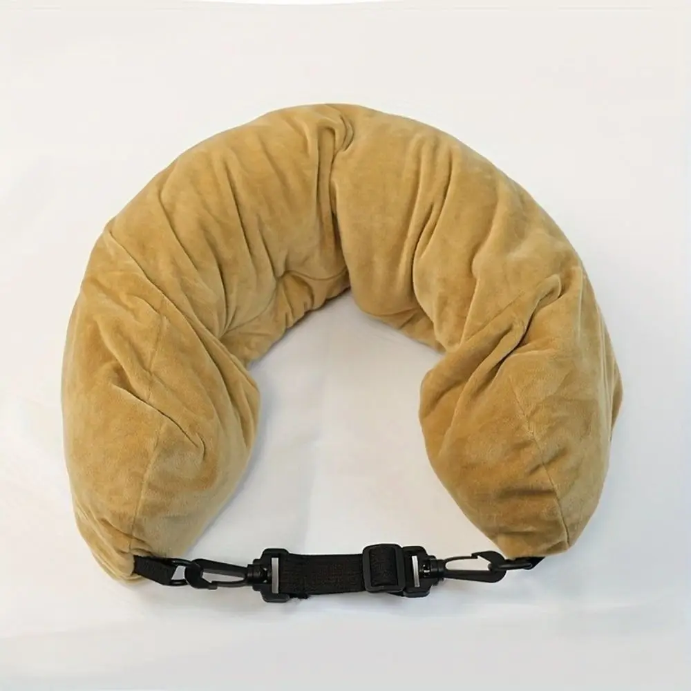 Cuscino da viaggio riempibile per il collo con vesti, federa