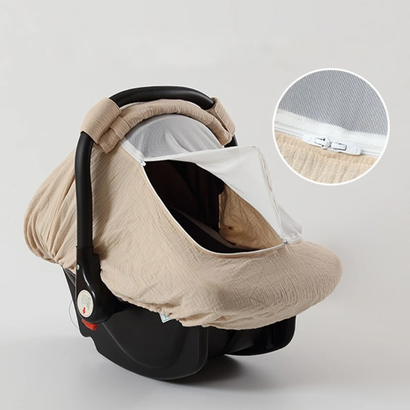 Car Seat Covers for Babies Portable Baby Car Seat Cover for Boys Girls Infant Carseat Covers Kick-Proof Car Seat Canopy