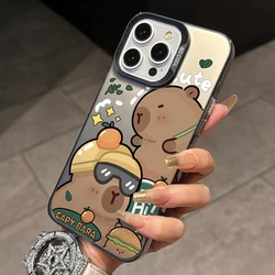 Charming Capybara Cartoon Phone Case - Silver Hard Cover - Galaxy S20 FE (CYB - 24Y990370C1)