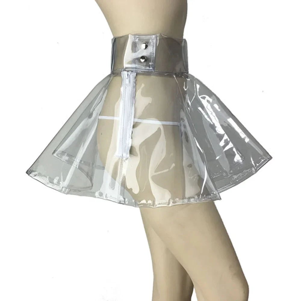 Circle Skirt Vinyl Transparent Skirt Plastic Pvc Skirt Clear High - Main Image