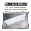 1 Set (Bag & Bottom), XXXL Large Capacity Reusable Warming Bag with Removable Hard Bottom, 3 Layers Insulated Pizza Delivery Bag 5