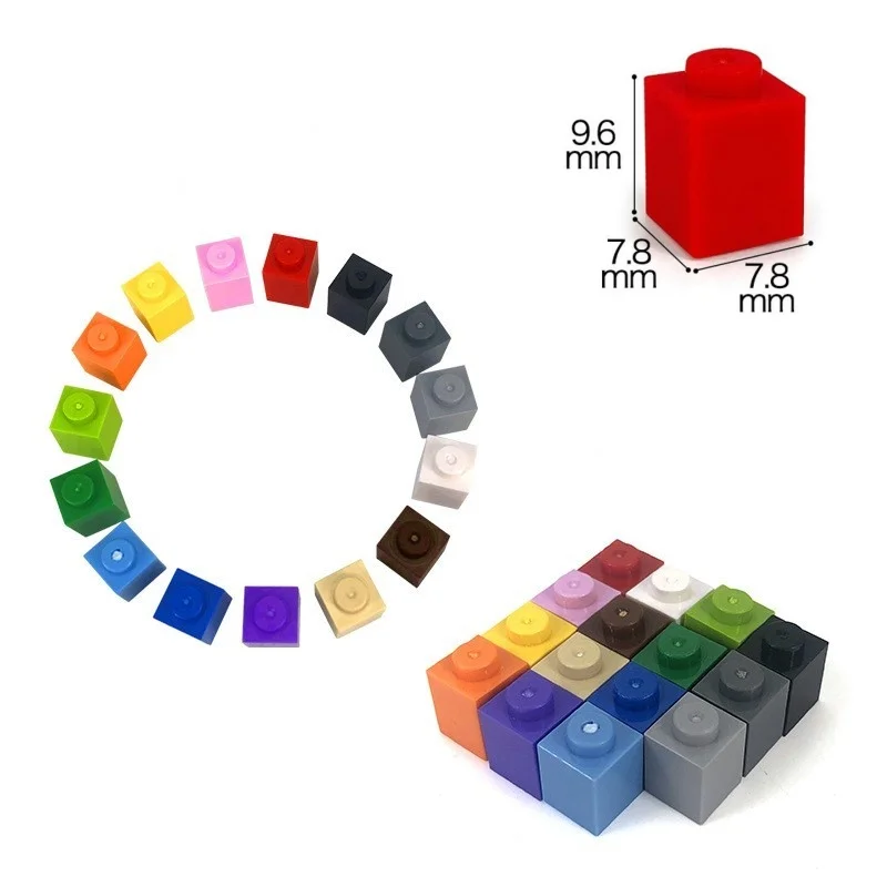 Kinderspiel zeug kompatibel mit Lego Single Shape 2*8 2*6 Punkte Big Brick DIY 200g/300g/g – Detail 18