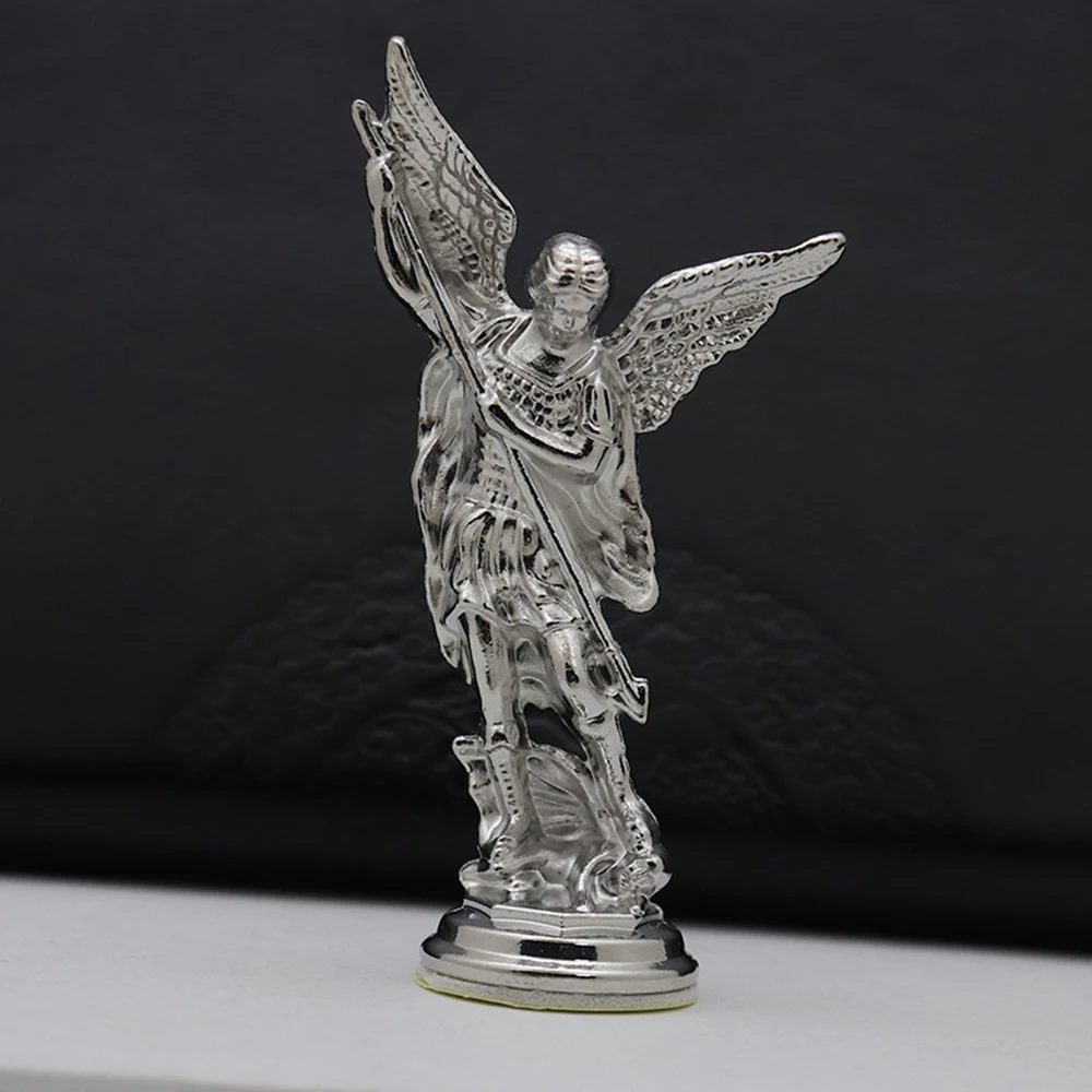 Christian Saint Michael Figurine: Archangel Guardian Statue in Zinc Alloy
