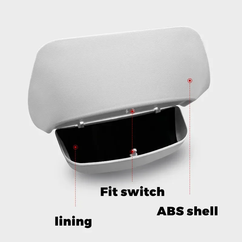 Caja de gafas de sol para Tesla modelo 3 Y 3 +, diseño Original, visera solar, Clip de almacenamiento de tarjetas, nuevo Modelo 3 + Highland 2024