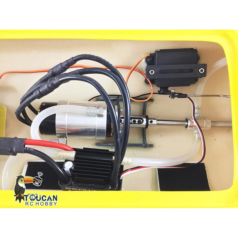 DTRC RC Boat E36 75km/h 84.5CM Fiber Glass Yellow Electric Race PNP W/ Motor Servo ESC Gift for Adult TH02651-SMT8 3