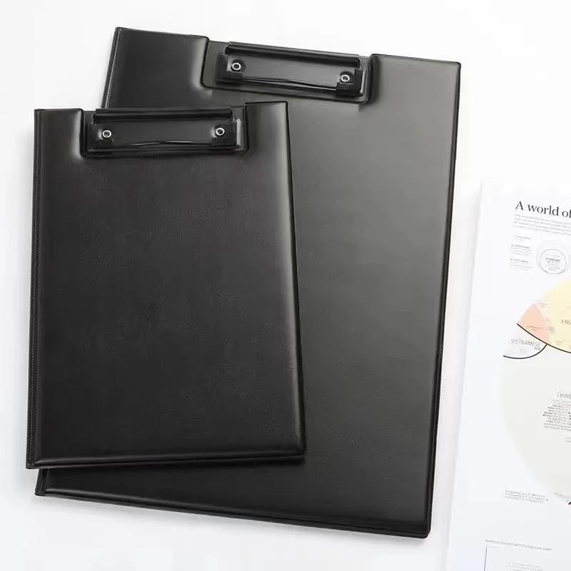 Leather Clipboard with Storage Clipboard, Writing Pad, A5 Signature Board, Writing Pad, Stationery, Nurse, Leather, Splint