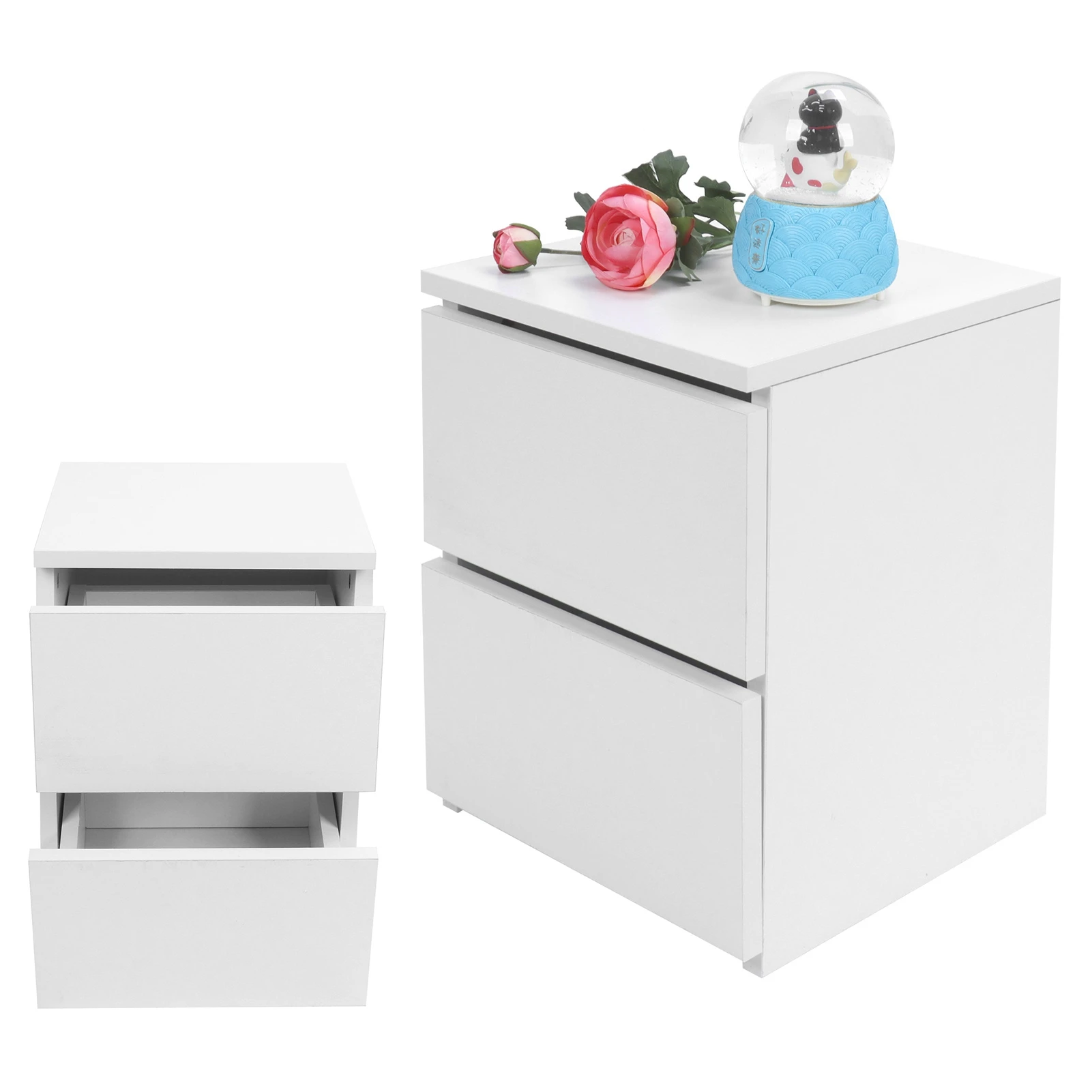 Modern 2-Drawer Bedside Table 1