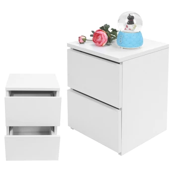 Modern 2-Drawer Bedside Table 1