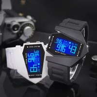 YIKAZE Creative Digital Watches for Kids Luminous Wateproof Silicone Strap Sports Watch Multifunction Alarm Clock Sports Watch 1