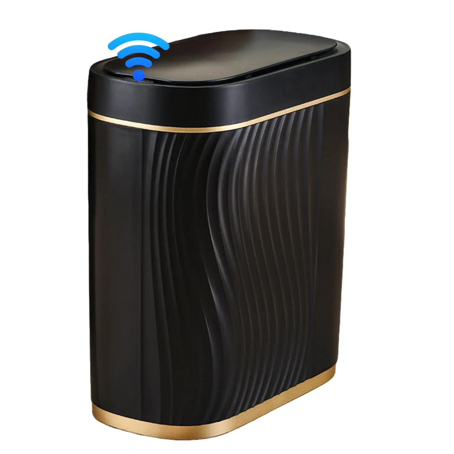 8L Automatic Trash Can with Sensor, Smart Plastic Bin with Lid for Bathroom, Bedroom, Living Room