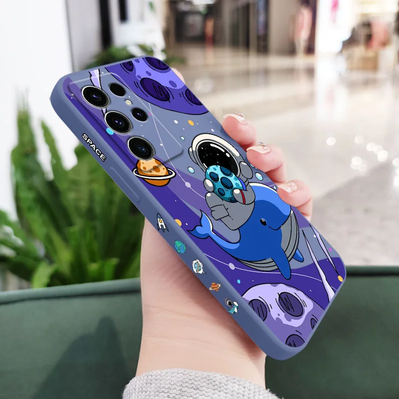 Star Astronaut Silicone Phone Case Cover