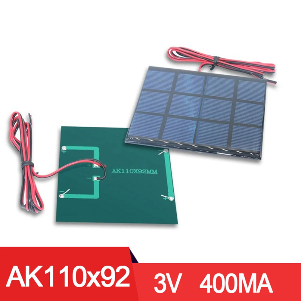 AK110 * 92 3V 400ma DIY układ słoneczny bateria ogniwowa ładowarka słoneczna klej spada płyta z 1M zasilanie przewodowe generacji pokładzie