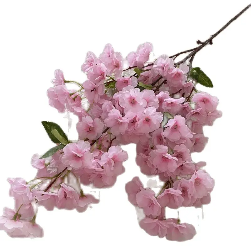 OneSilkArtificialCherryBlossomBranchFakeSakuraFlowerStemMore