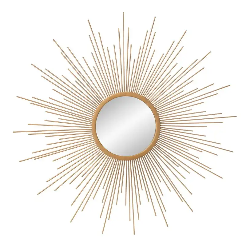 

Spoke Sunray Starburst Wall Mount Accent Mirror, Gold Spoke, 30" x 30"