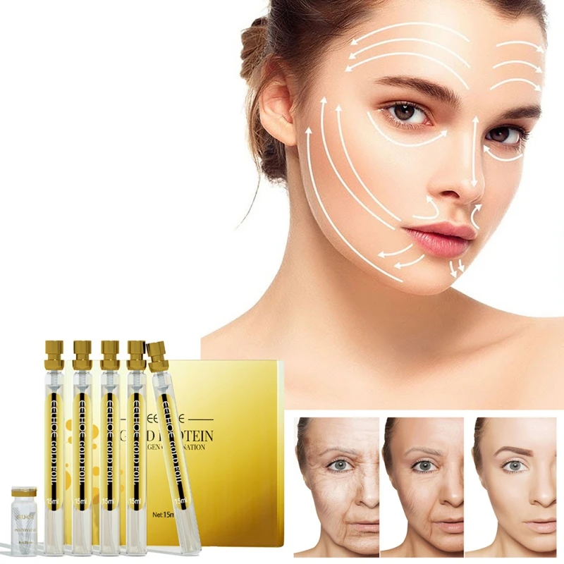 Protein Thread Set 24k Gold Facial Essence Active Collagen Silk Thread