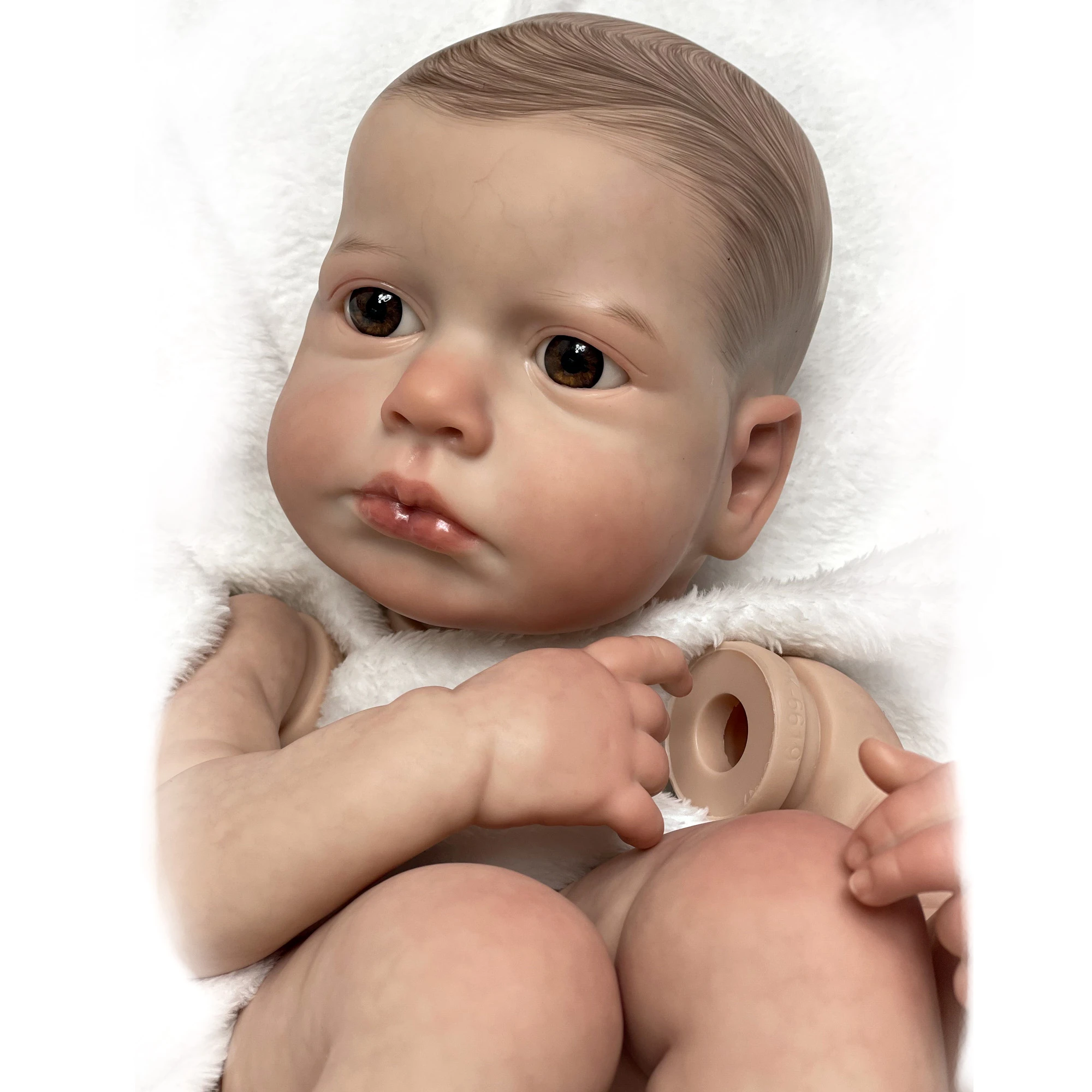 Loulou Kit de bebé Reborn pintado ojos abiertos, 20 pulgadas, Suave hecho mano, incluye cuerpo de tela| | - AliExpress