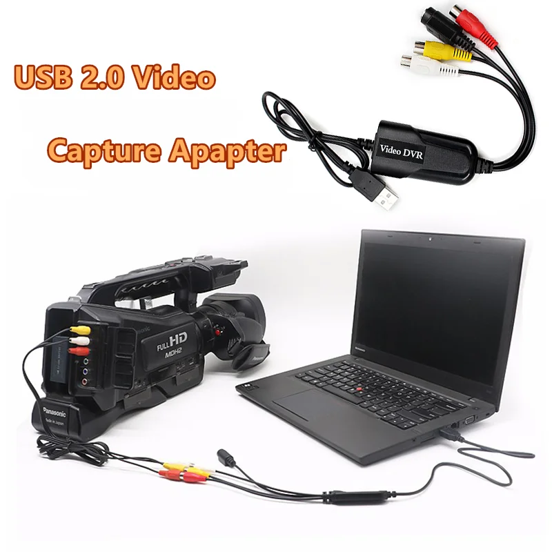 USB-карта захвата видео USB 2 0 аудио-видео рекордер редактирование DVR 4-канальный TV DVD