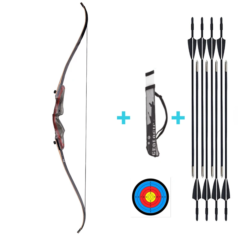 30 50 Lbs Optional Archery Recurve Bow The New Lingyun Split Solid Wood
