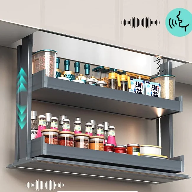 Ontech Smart Lifting Cabinet Hot Selling Korean Smart Furniture Durable Kitchen Cabinets Durable