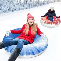 1PC Snow Sledge Inflatable Ski Ring PVC Sledding Tube Thicken Snow Tubing Winter Snow Tube with Handle Skiing Accessories 2