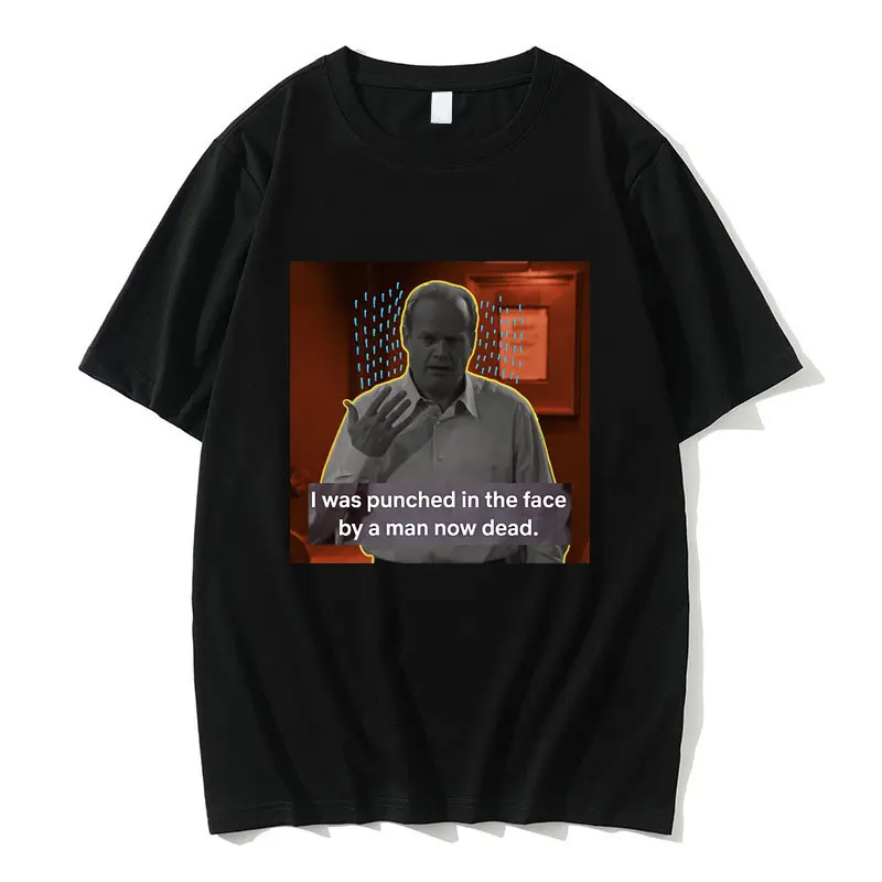 

I Was Punched in The Face By A Man Now Dead Funny Meme Fashion Brand T-shirt Men Women Casual Oversized Pure Cotton T Shirts