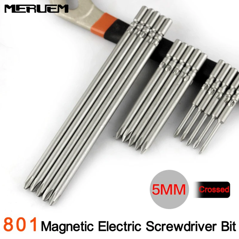 801 802 Schraubendreher-Bitgriff für 5 mm 6 mm runden Elektroschrauber, PP + TPR selbstsichernder Halter für 1/4 Zoll (6,35 mm) Bits – Detail 1