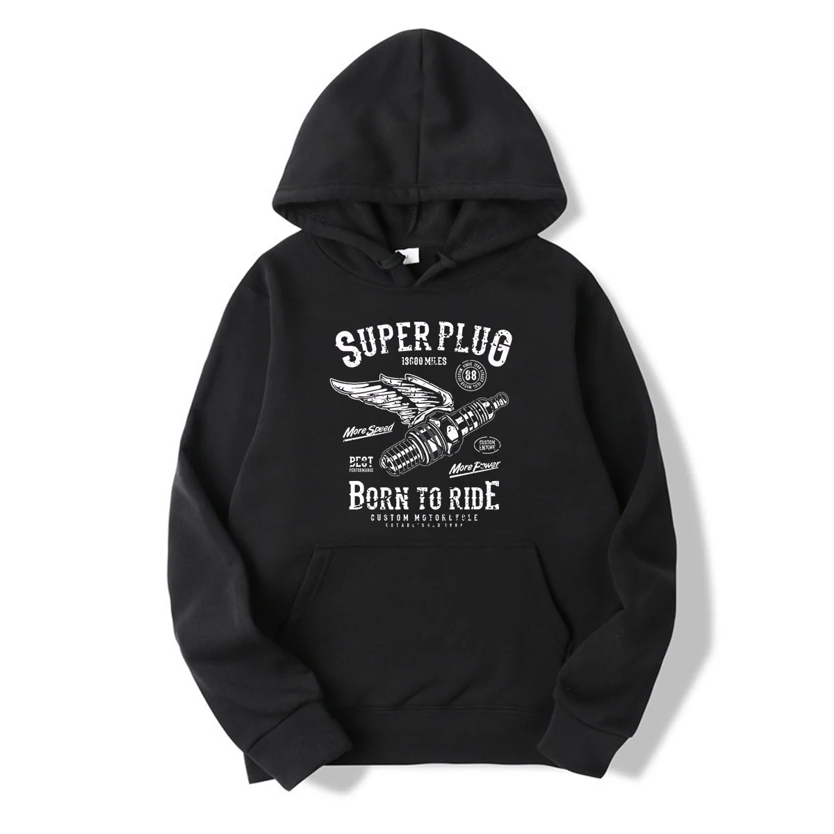 

Winter Oversized Essential Men Super Plug Motorbike Cafe Racer Biker Hoodies Women Thermal Sportswear Long Sleeves Unisex M-5XL