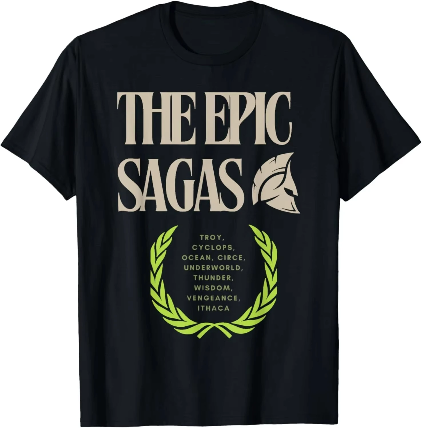Epik Sagas Hediye Odysseus Müzikal T-Shirt Tasarım Unisex Streetweed Pamuk Yaz Erkek Kadın Üst Tee Kısa Kollu Giyim Y2k