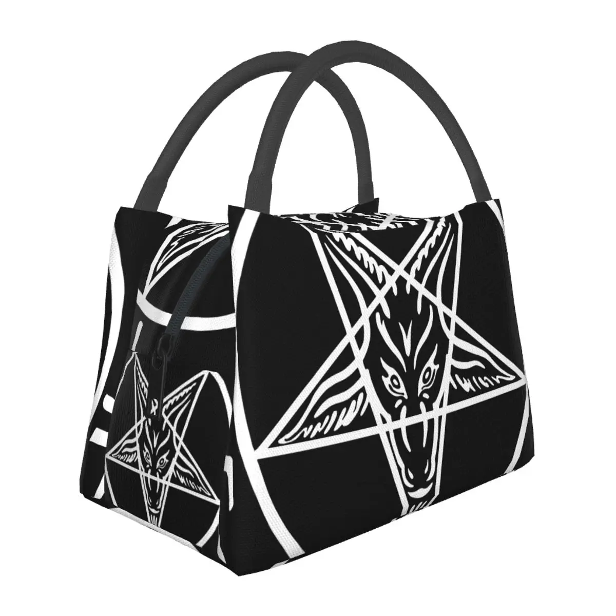 

Baphomet Sabbatic, виниловая портативная изоляционная сумка с пентаграммой из козы в языческом стиле для охлаждения, термоконтейнер для пищевых продуктов в офисе