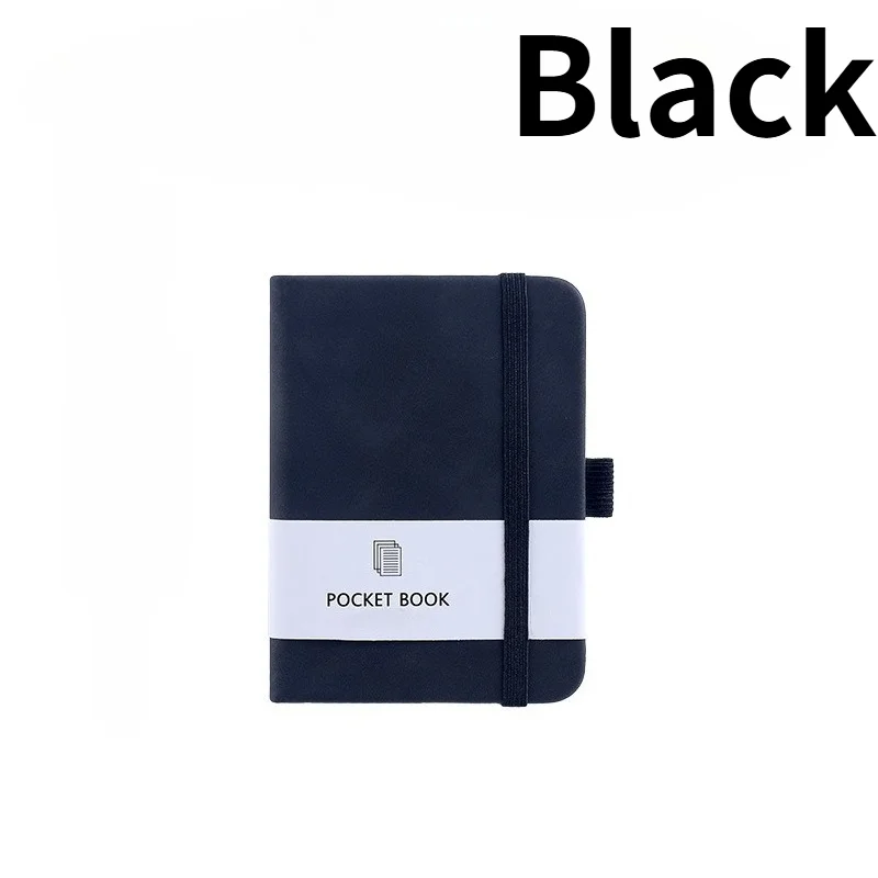 Compact A7 Pocket Notebook Journal with Pen Holder - 200 Pages