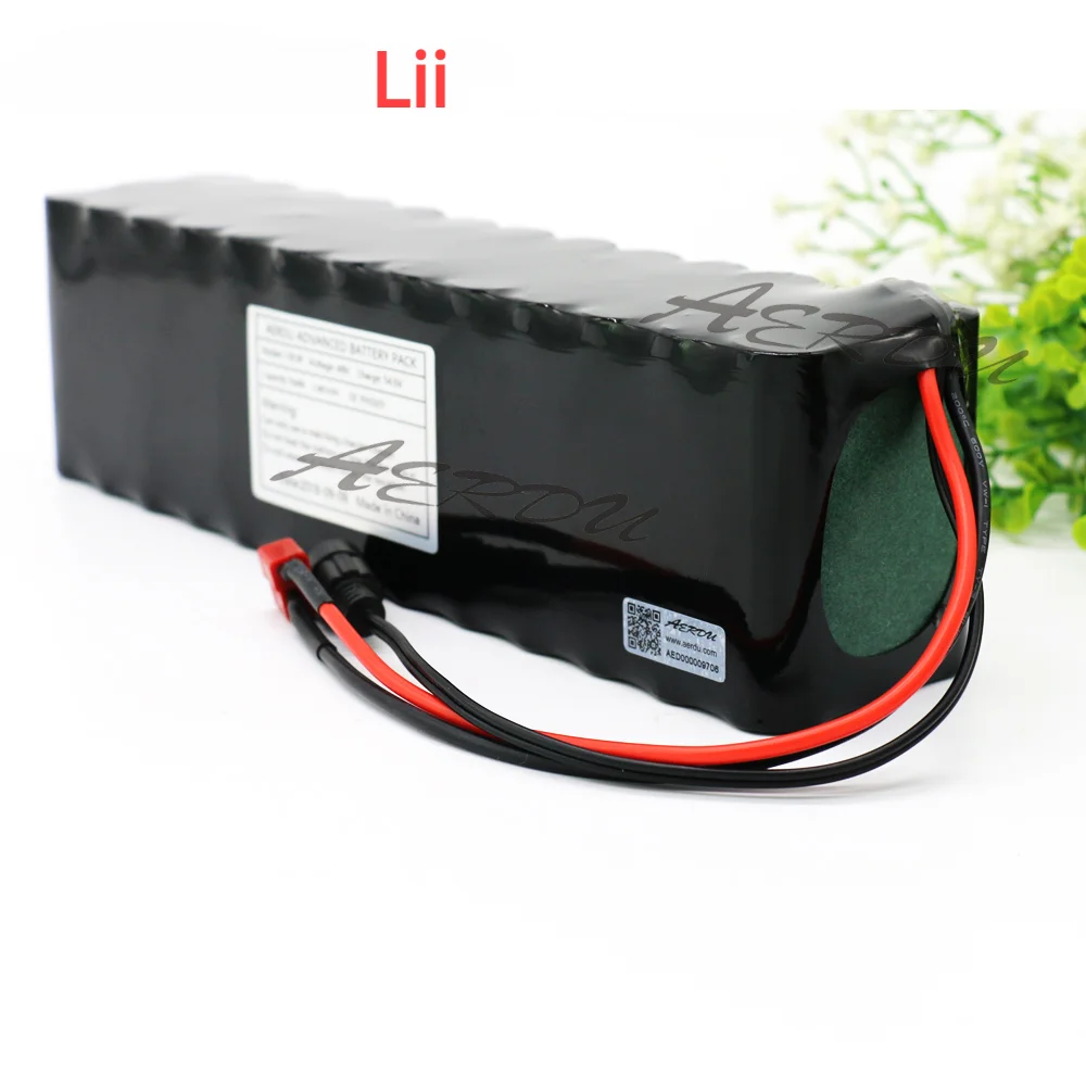 

Lii 13S4P 48V 12.8Ah 1000watt Lithium ion Battery Pack For MH1 54.6v E-bike Electric bicycle Scooter with 25A discharge BMS