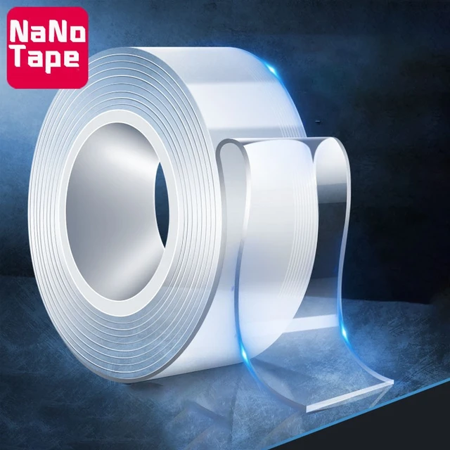 5M Nanotape Clear Acrylic Double-sided Tape Reusable Waterproof Tape  Cleaning Kitchen Bathroom Supplies Tape - AliExpress