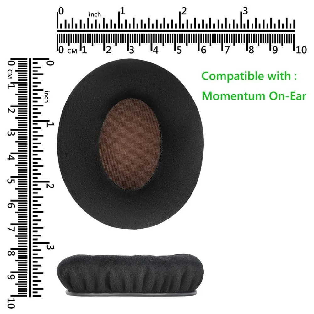 Replacement Velvet Earpads Ear Pad Cushion Cups Muffs Repair Parts for Sennheiser Momentum 2 2.0 HD1 1.0 1 One On Ear Headphones