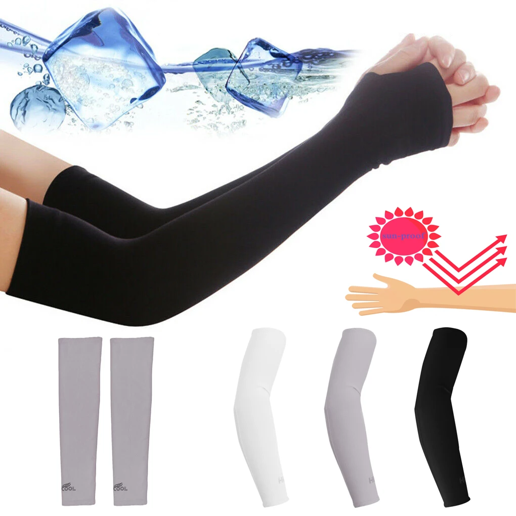 2Pcs Arm Sleeves Warmers Sports Sleeve Sun UV Protection Hand Cover Cooling Warmer Running Fishing Cycling Ski mangas para brazo 6