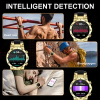 2025 LED Bluetooth appel montre intelligente hommes Sports de plein air plein écran tactile surveillance de la santé étanche Smartwatch pour IOS Android 4
