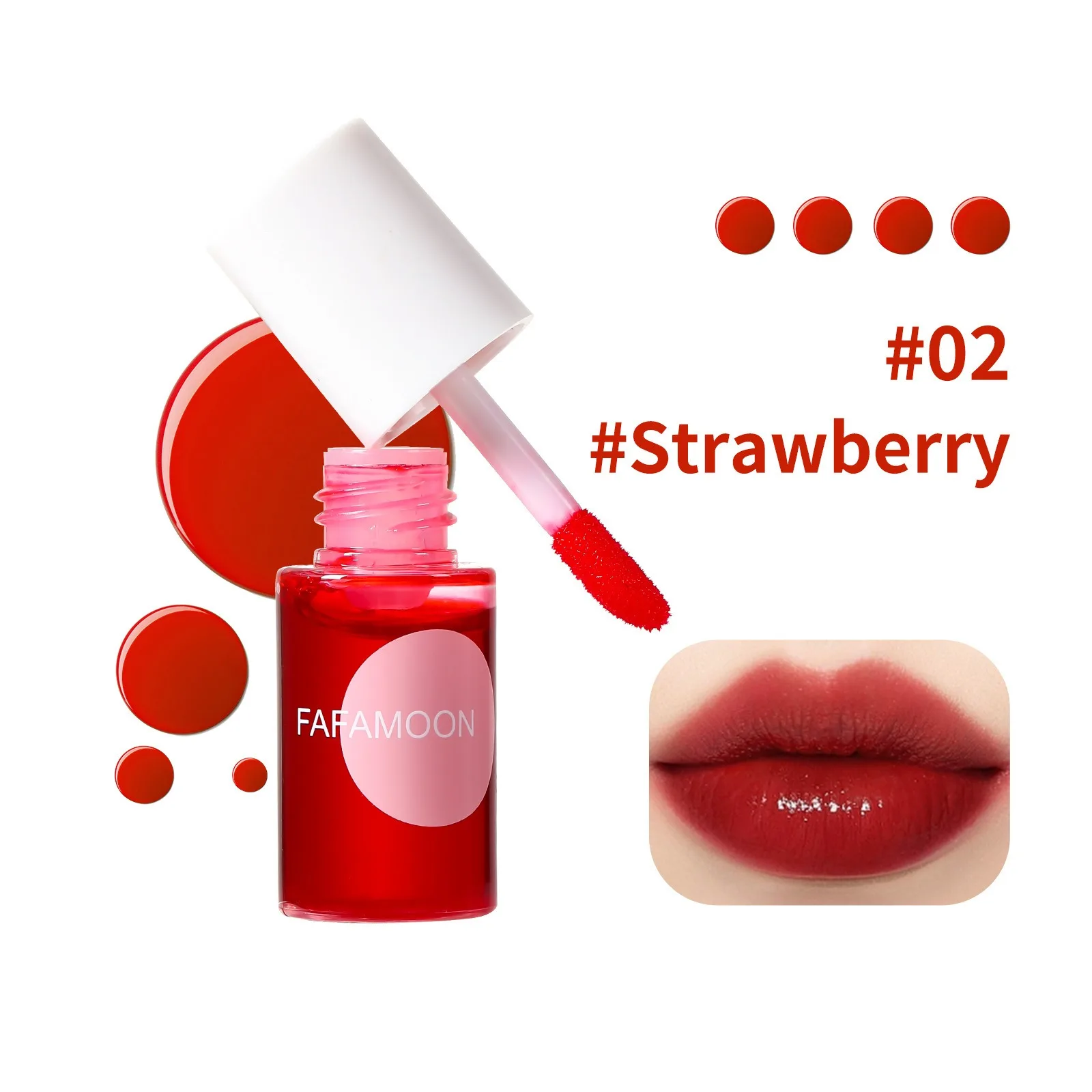 Watertint Dye lip makeup lip glaze lip tint lip stain makeup cheek blusher lip gloss lip lacquer Lip Stain Cherry Juice Lip Gloss Tint Non-stick Liquid Lipstick Waterproof Lips Cheek Dual Use Rouge Water Makeup