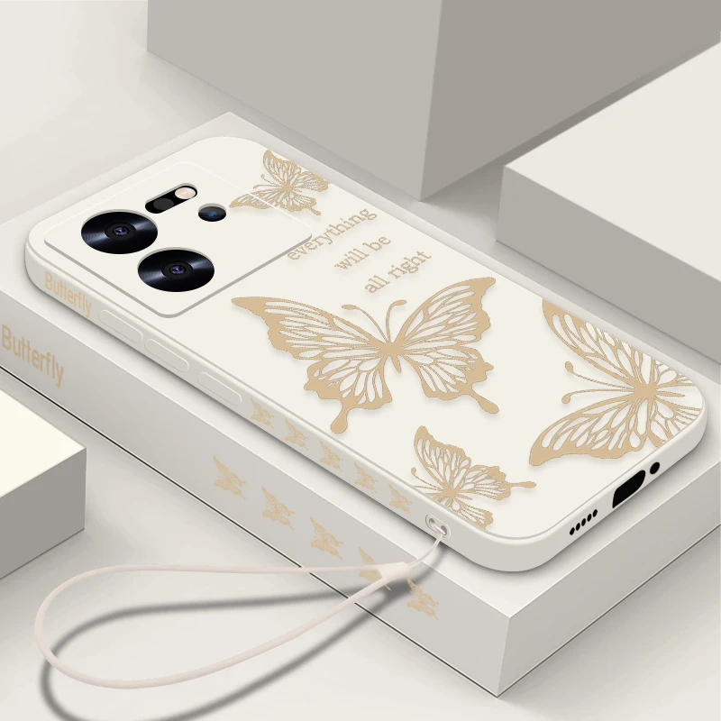 Butterfly Lanyard Phone Case with Enhanced Protection