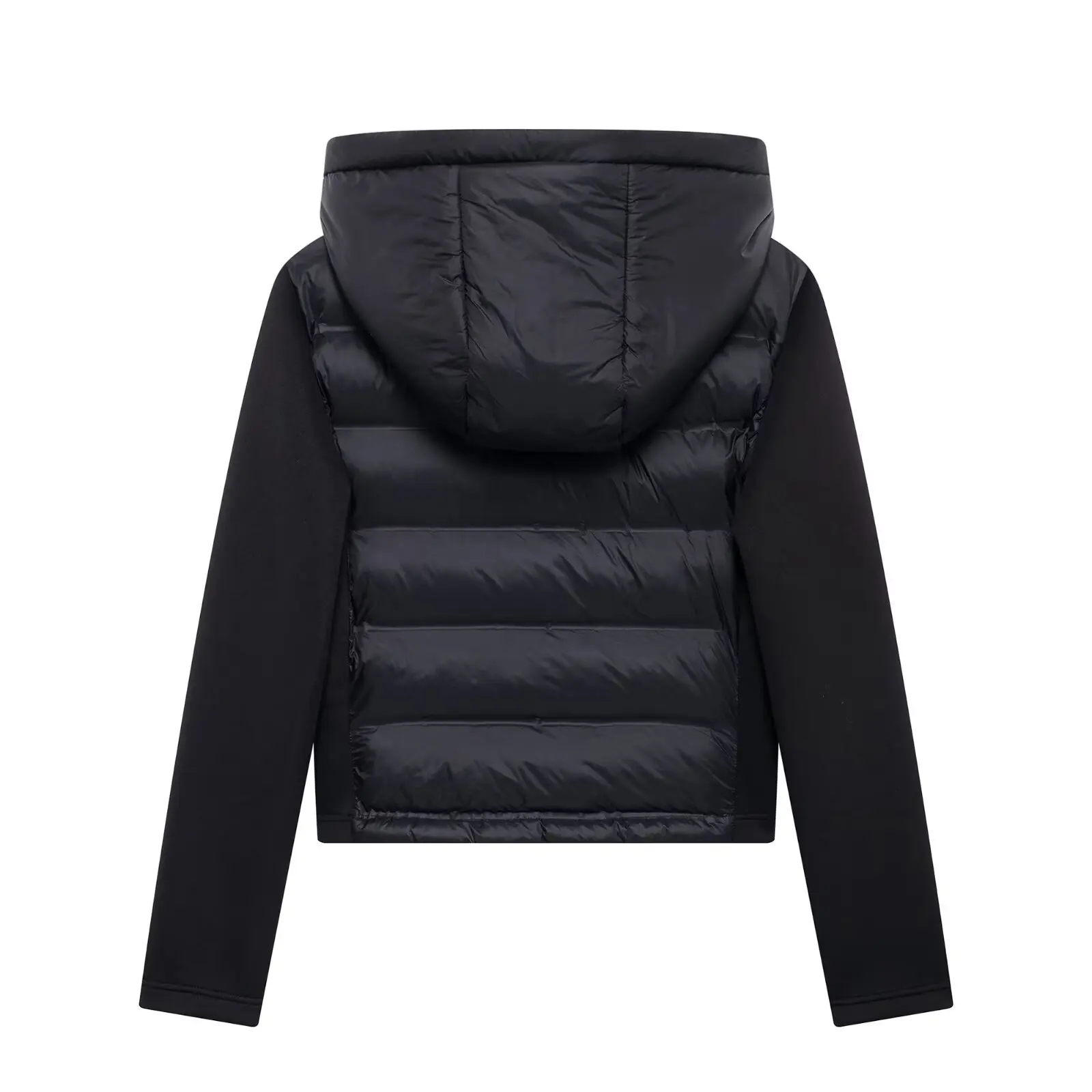 Autumn Winter New Women's Lightweight Warm Down Coat Long Sleeve Zipper Hooded Sports Padded Jacket