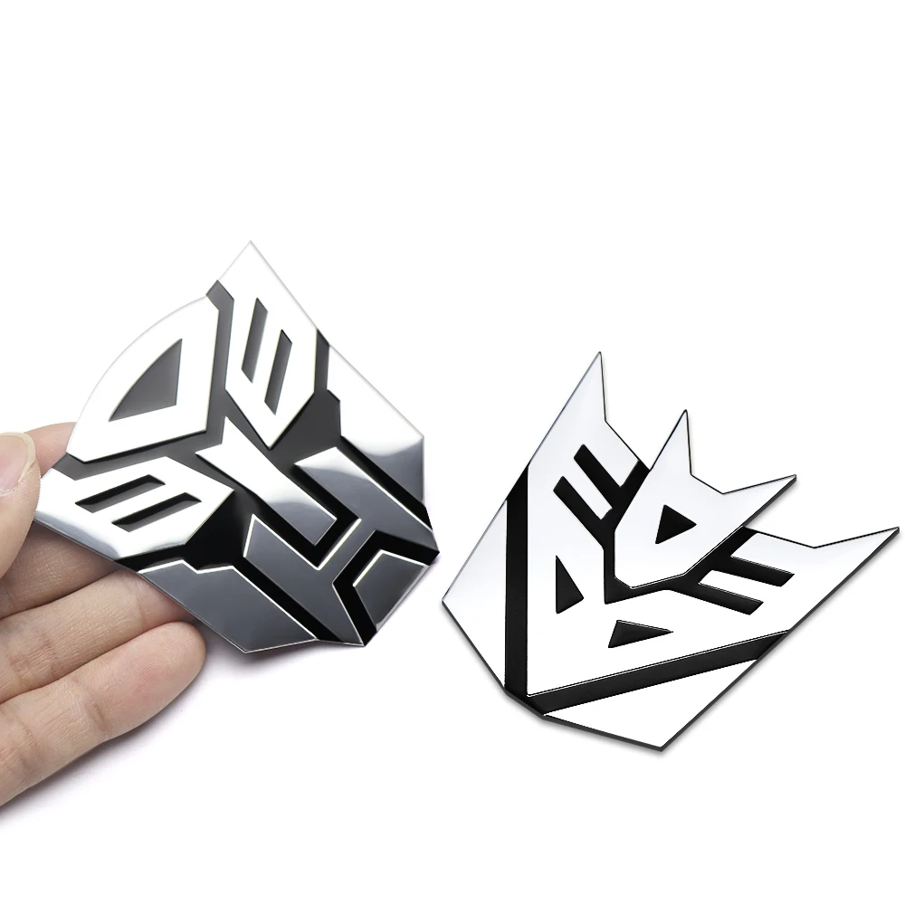 10pcs 3D Aluminum Transformers Decepticons Autobots Emblem Car Body