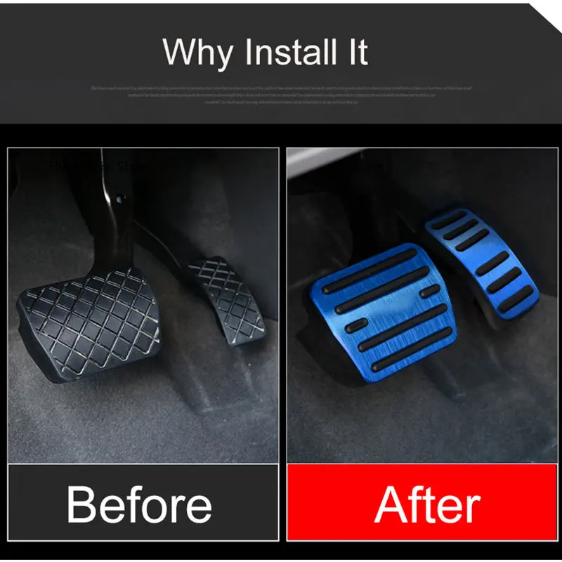 Car Foot Pedals For Volkswagen VW T-Roc T ROC Troc Accelerator Brake Stainless Steel Non-slip Pedal pad