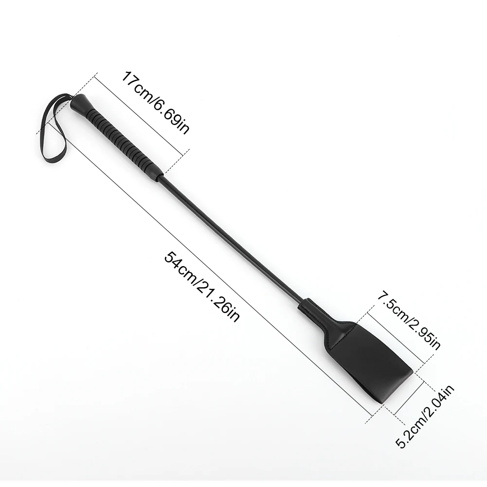 21Inch Riding Crop with Handle Equestrian Training Horse Whip PU Leather Equestrianism Horse Crop for Equestrian Sports 6