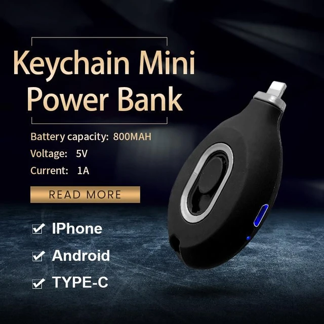 Mini Power Bank Keychain
