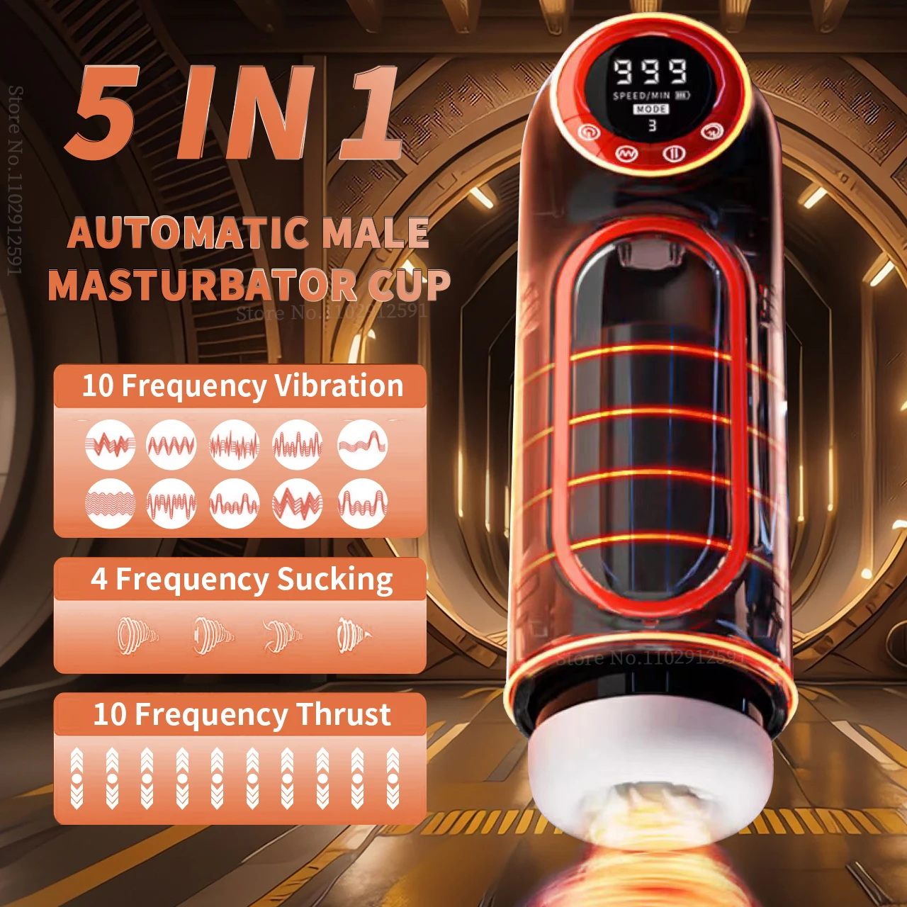 Automatic Telescopic Male Masturbator Cup 2