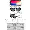 2PCS Plastic Fashion Rectangular Frame Women Sunglasses For Daily Life Men Eyewear Rave Party Daily Life  Accessories. 5