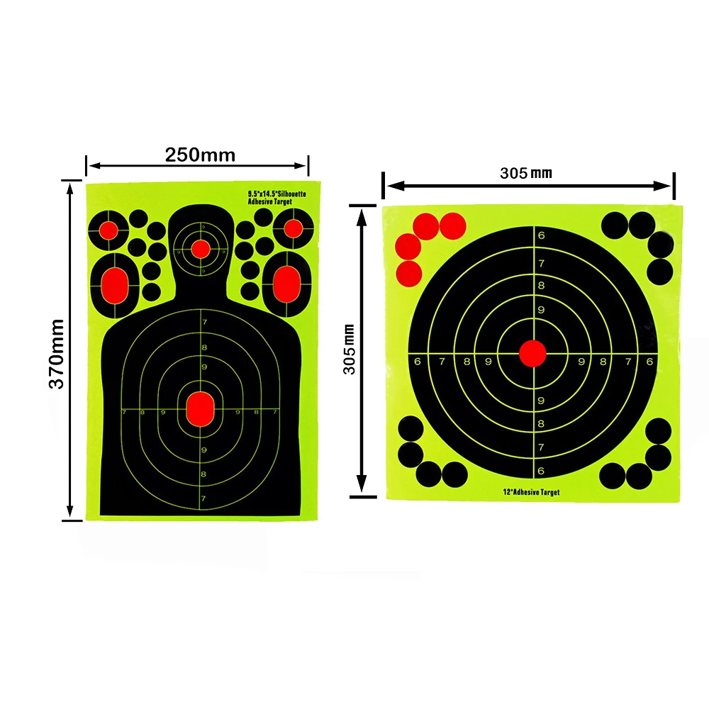 

20/50 палочек в упаковке, брызговик с цветком, ярлык 9,5 X/12X, 9,5 дюйма, клейкая мишень для съемки при перестрелке, предназначено для пистолета/винтовки/пистолета